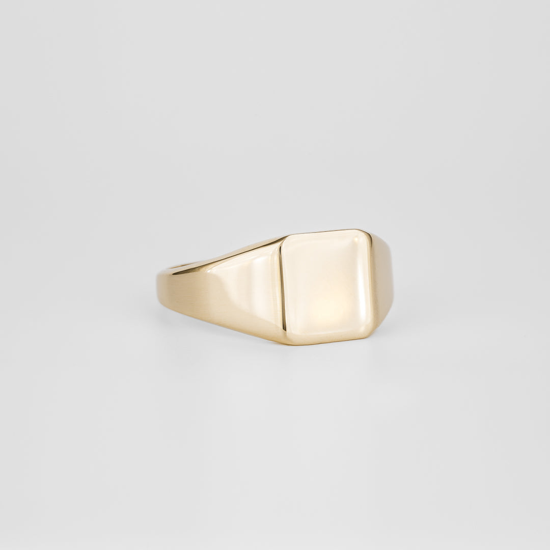 Signet Square Wedding Band For Men