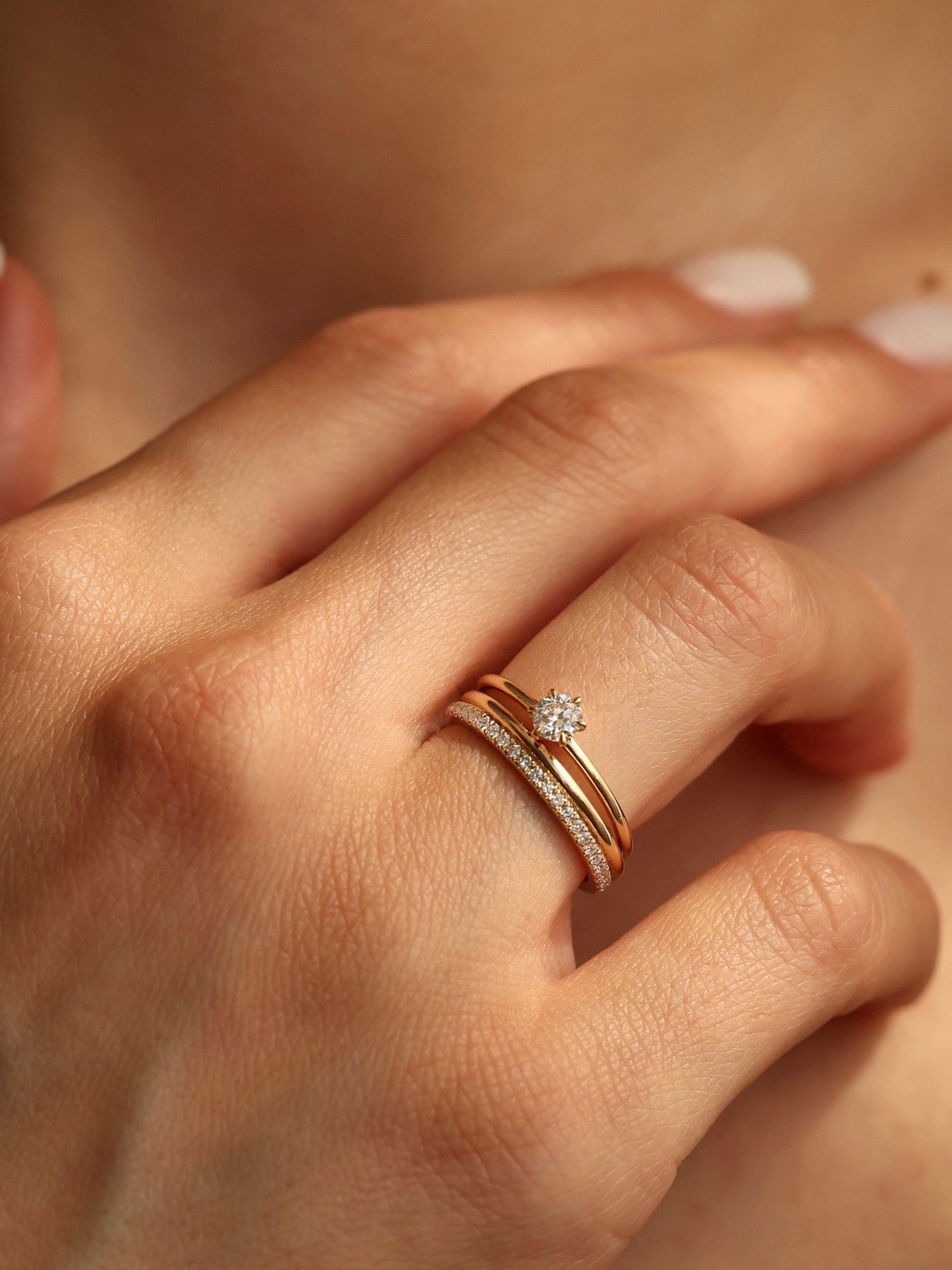 0.4 TCW Round CVD Diamond Pave Wedding Band