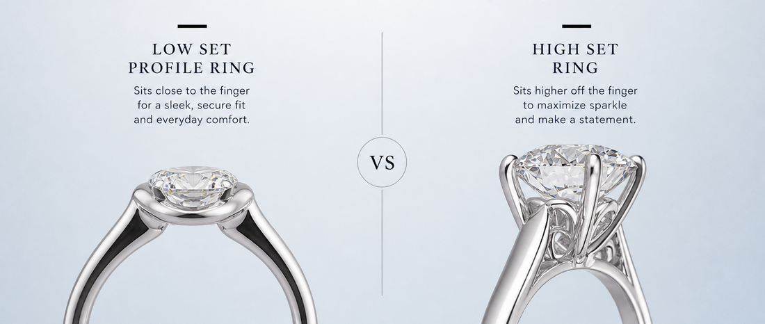 High-Set vs Low-Set Engagement Rings: The Complete Guide