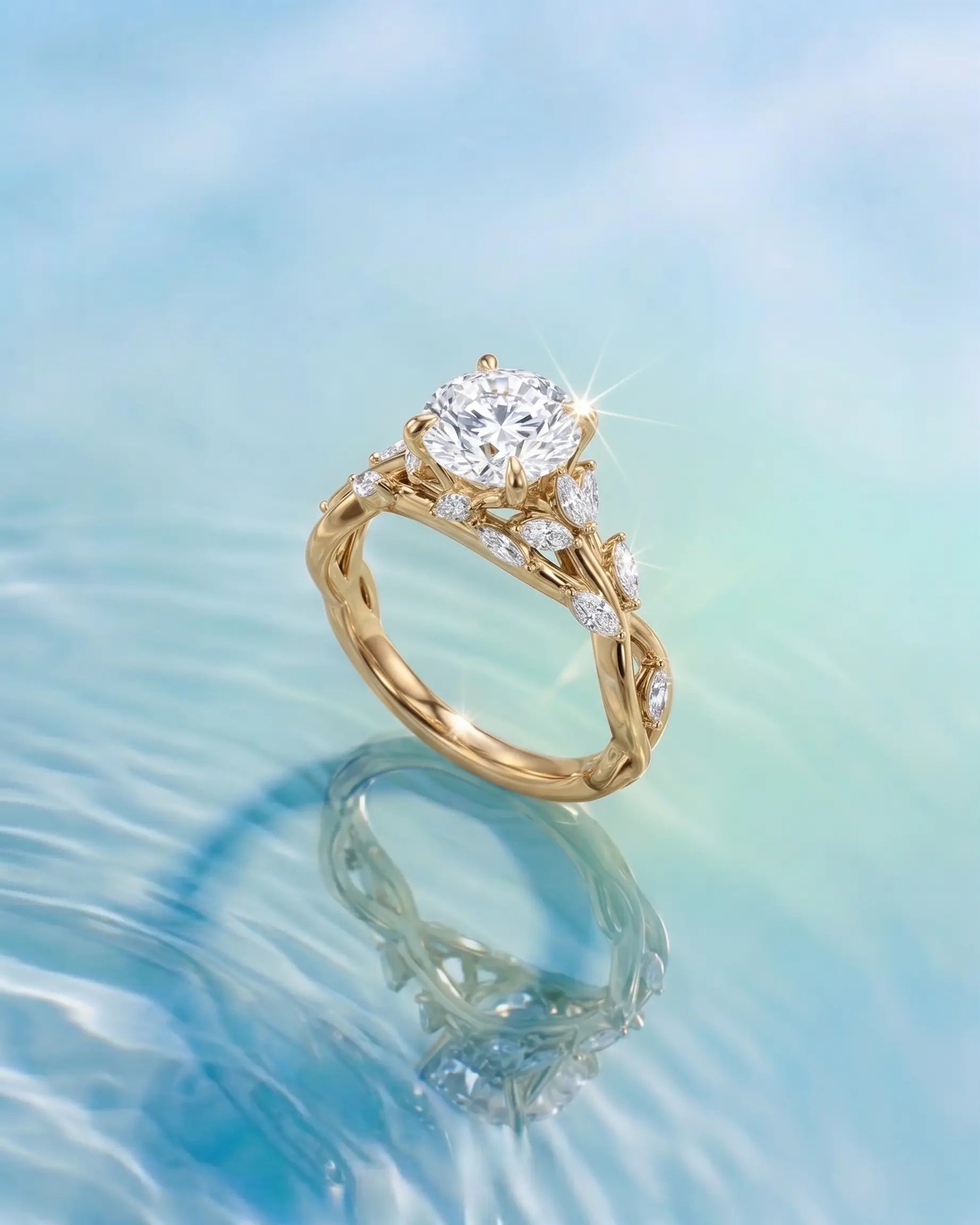 nature engagement rings | nature inspired engagement rings