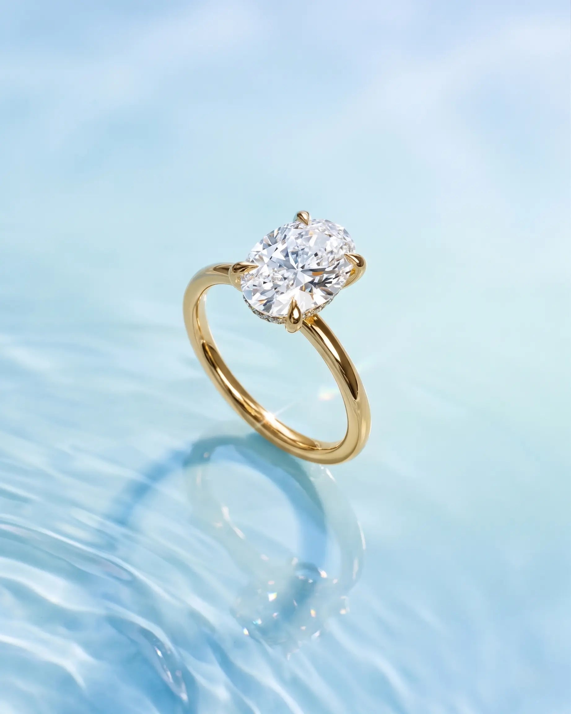 solitaire engagement ring​ | gold solitaire engagement ring