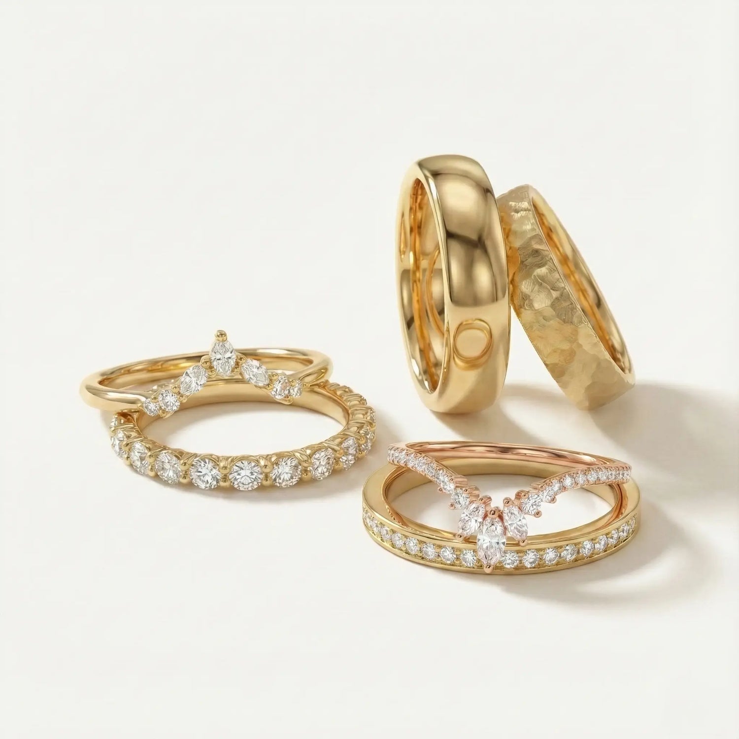 diamond wedding bands for women gold