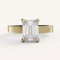1 CT - 2 CT Emerald Cut Lab grown Diamond Solitaire Engagement Ring