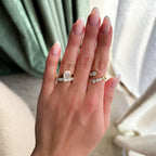 2 CT - 4 CT Emerald Cut Lab grown Diamond Solitaire Bezel Setting Engagement Ring