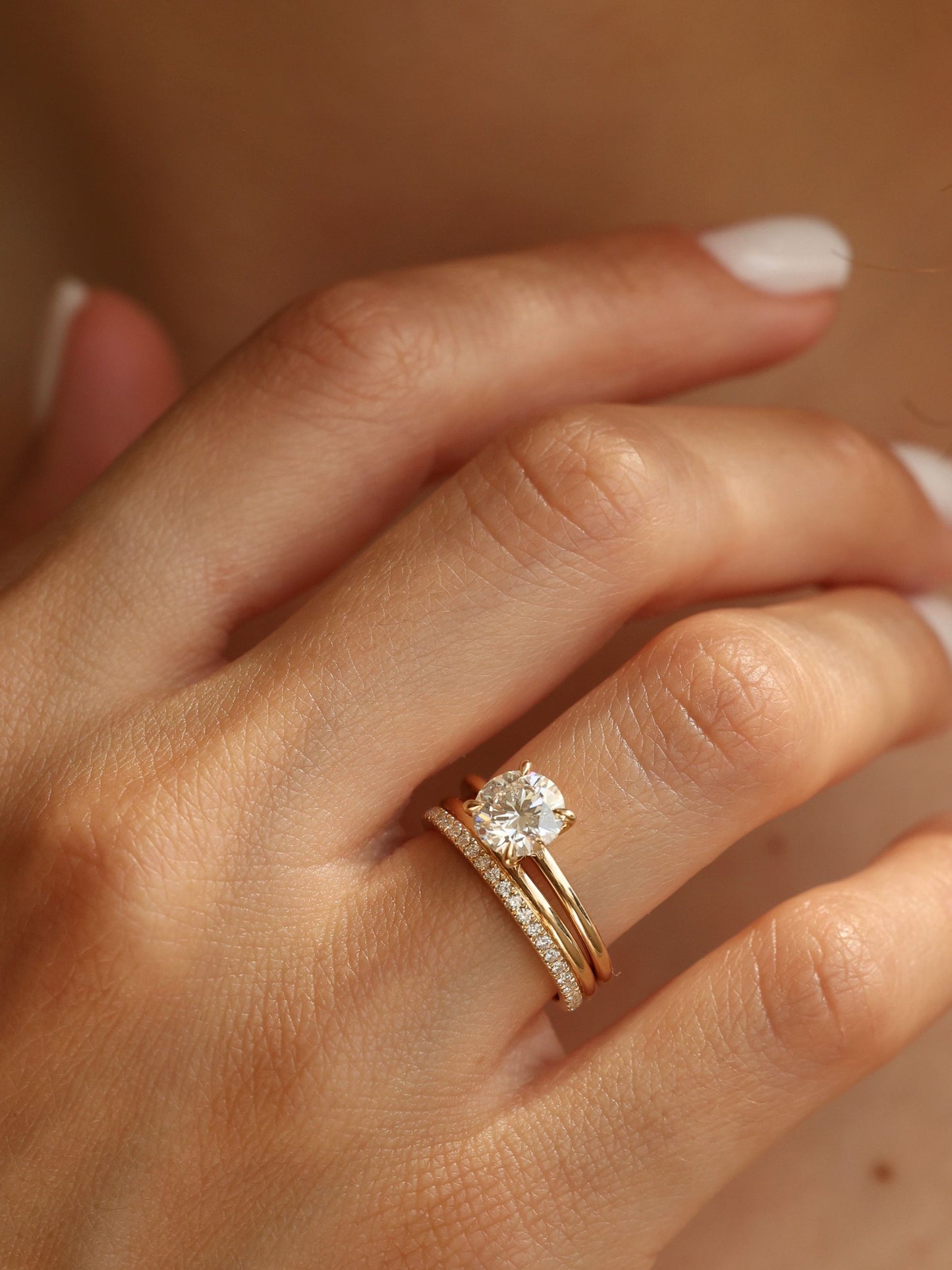 1.5 CT - 3.5 CT Round Cut Lab grown Diamond Solitaire Engagement Ring