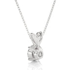 0.59 CT Round Cut Moissanite Diamond Solitaire Necklace