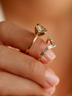 0.3 TCW Baguette CVD Diamond V-Shaped Wedding Band