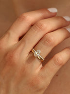 1.2 CT - 3.2 CT Oval Cut Lab grown Diamond Pave Engagement Ring