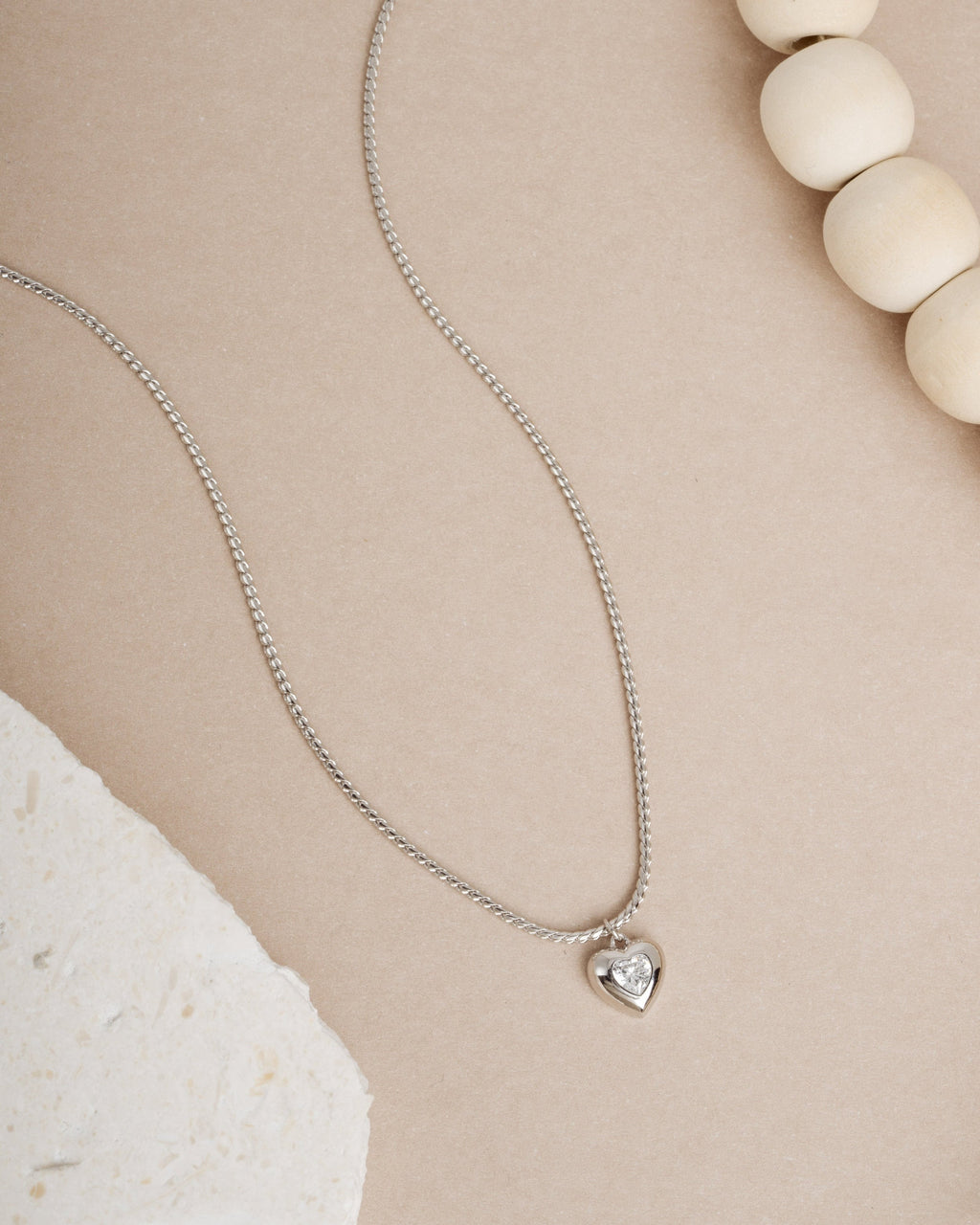 0.21 CT Heart Cut Moissanite Diamond Solitaire Pendant Necklace