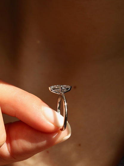 1 CT - 3 CT Marquise Cut Lab grown Diamond Solitaire Engagement Ring