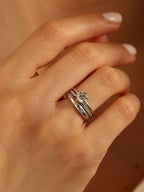 1.5 CT - 3.5 CT Round Cut Lab grown Diamond Solitaire Engagement Ring