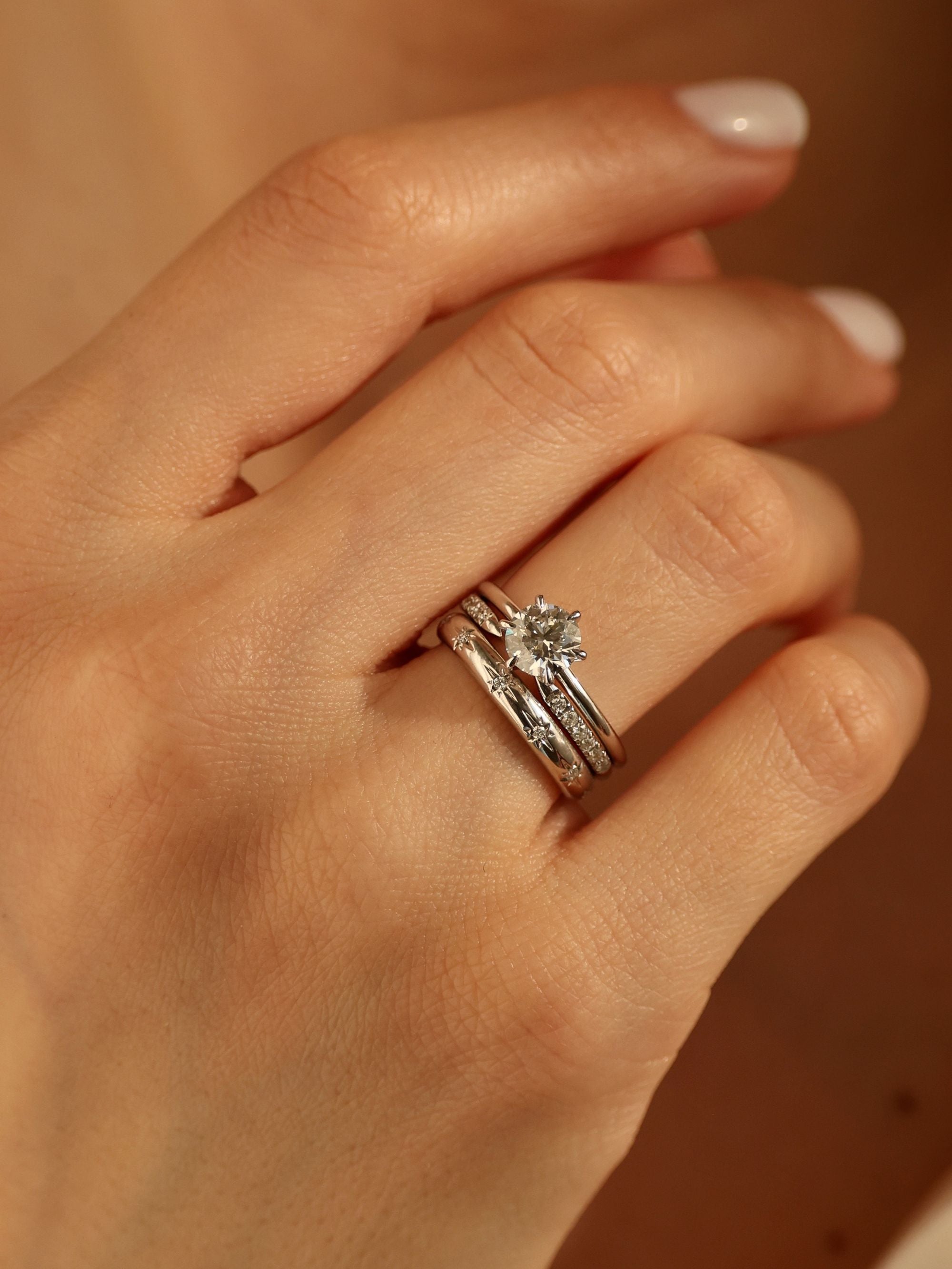 1.5 CT - 3.5 CT Round Cut Lab grown Diamond Solitaire Engagement Ring