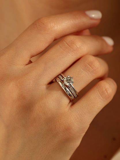 1.5 CT - 3.5 CT Round Cut Lab grown Diamond Solitaire Engagement Ring