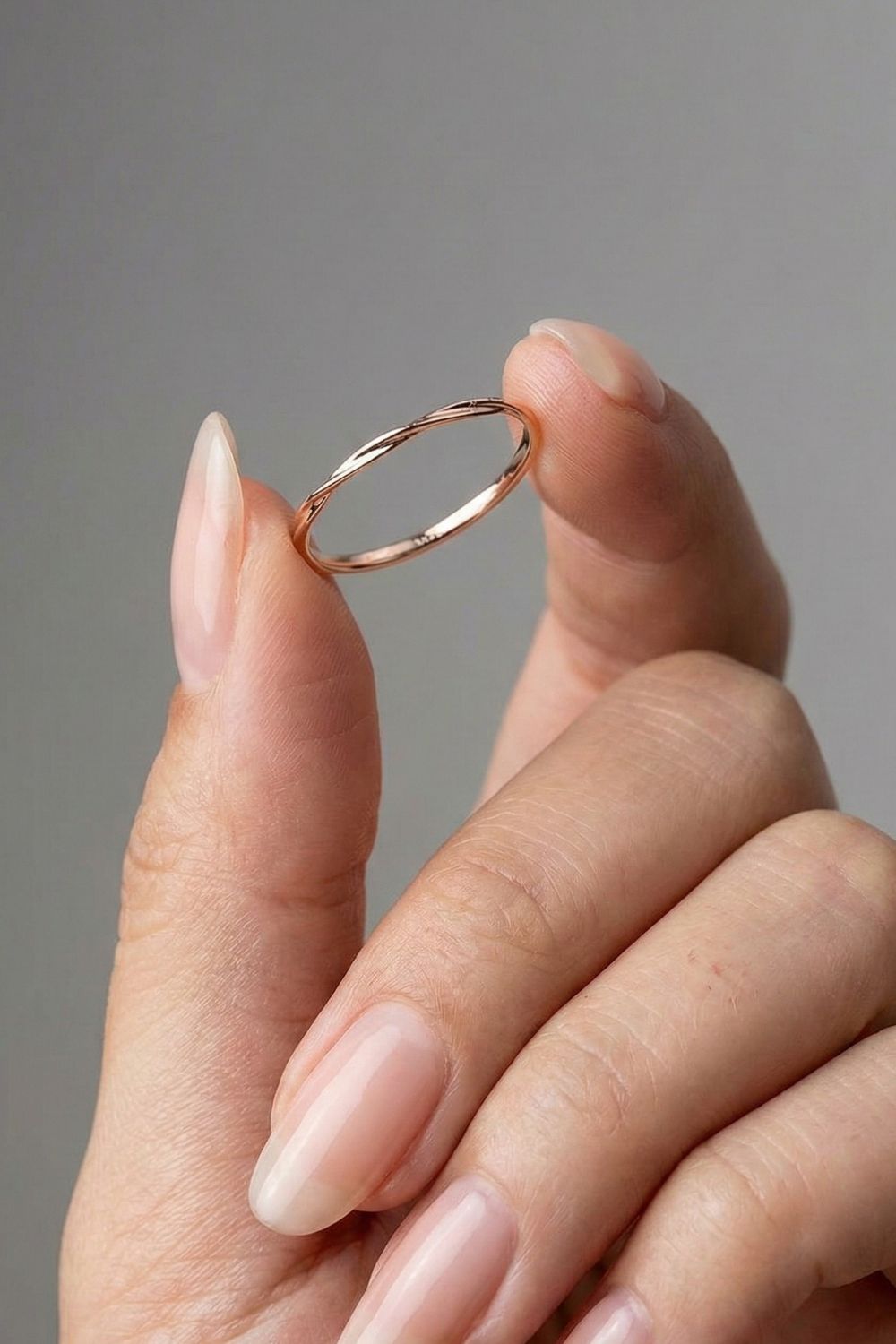 Plain Twisted Wedding Band