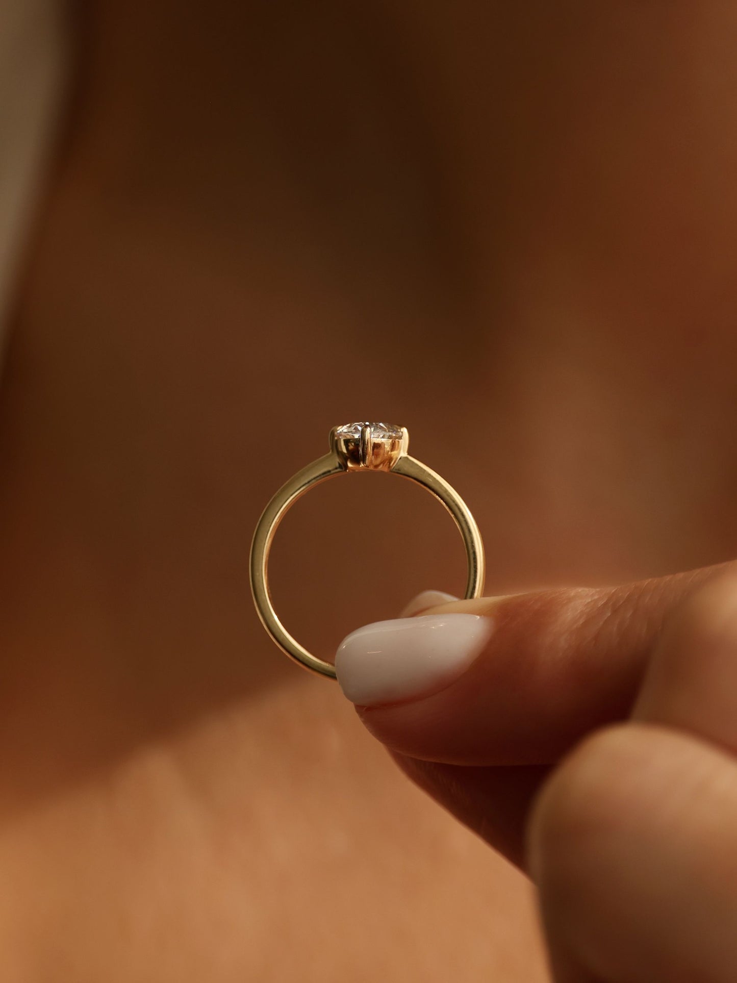 1 CT - 3 CT Oval Cut Lab grown Diamond Solitaire Engagement Ring