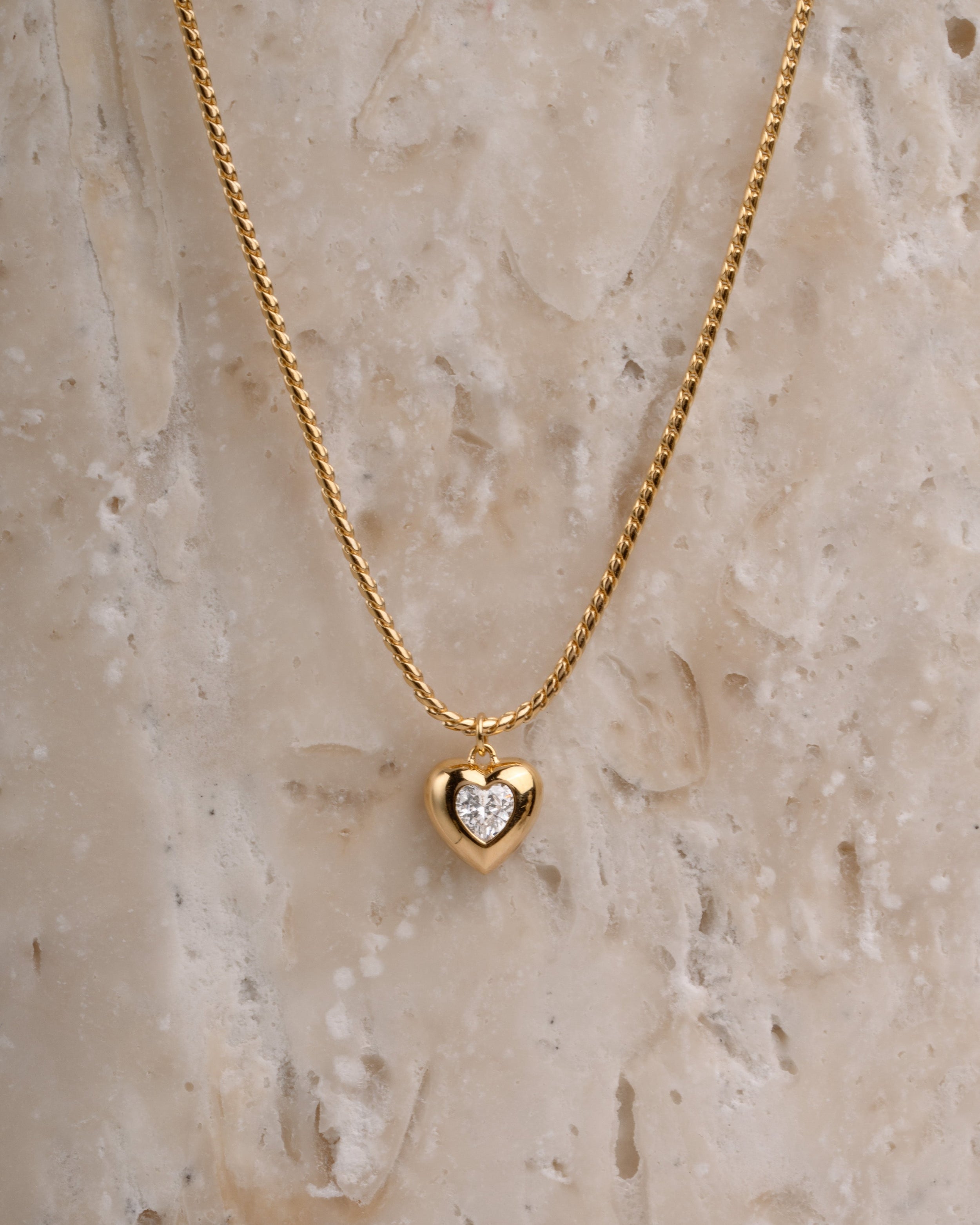 0.21 CT Heart Cut Moissanite Diamond Solitaire Pendant Necklace