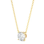 1.03 CT Round Cut Moissanite Diamond Solitaire Pendant Necklace
