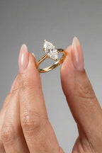 Marquise Cut Lab grown Diamond Solitaire Engagement Ring