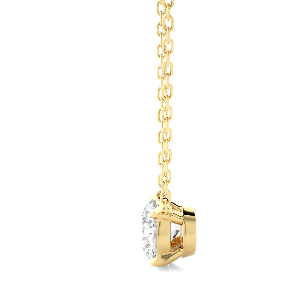 1.03 CT Round Cut Moissanite Diamond Solitaire Pendant Necklace