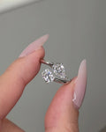 Pear & Cushion Lab grown Diamond Engagement Ring