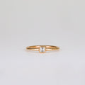 0.15 CT - 2.15 CT Asscher Cut Lab grown Diamond Solitaire Bezel Setting Engagement Ring