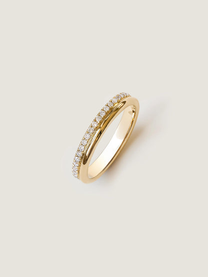 0.4 TCW Round CVD Diamond Pave Wedding Band