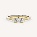 0.75 CT - 1.5 CT East-West Marquise Cut Lab grown Diamond Solitaire Engagement Ring