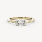 0.75 CT - 1.5 CT East-West Marquise Cut Lab grown Diamond Solitaire Engagement Ring