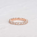 0.3 TCW Marquise Moissanite Full Eternity Cluster Wedding Band