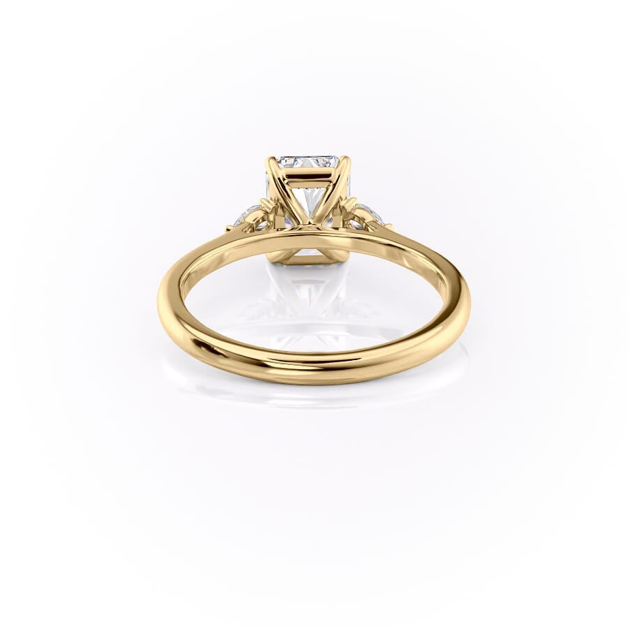 2 CT - 4 CT Radiant Cut Three Stone Moissanite Engagement Ring