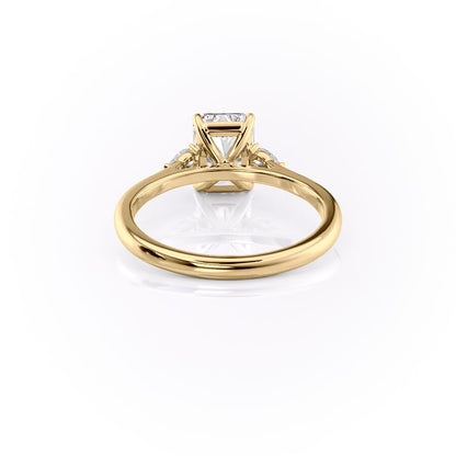 2 CT - 4 CT Radiant Cut Three Stone Moissanite Engagement Ring