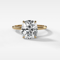 2 CT - 4 CT Elongated Cushion Cut Lab grown Diamond Solitaire Engagement Ring