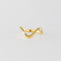 0.07 TCW Round CVD Diamond Curved Organic Scattered Wedding Band