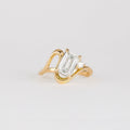 1.92 CT - 2.92 CT Emerald Cut Lab grown Diamond Side Stone Unique Engagement Ring