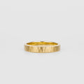 Straight Hammered Wedding Band For Men