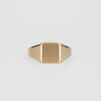 Signet Square Wedding Band For Men
