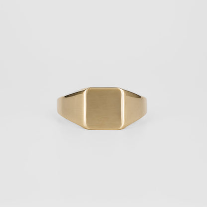 Signet Square Wedding Band For Men