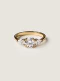 1 CT - 3 CT Round Cut Lab grown Diamond Three Stone Engagement Ring