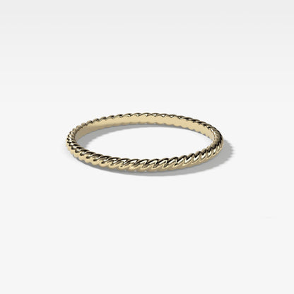 Twisted Rope Wedding Band