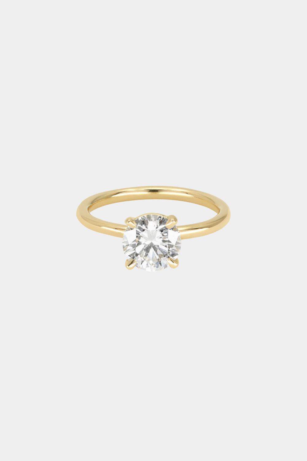 1.5 CT - 2.5 CT Round Cut Lab grown Diamond Solitaire Engagement Ring