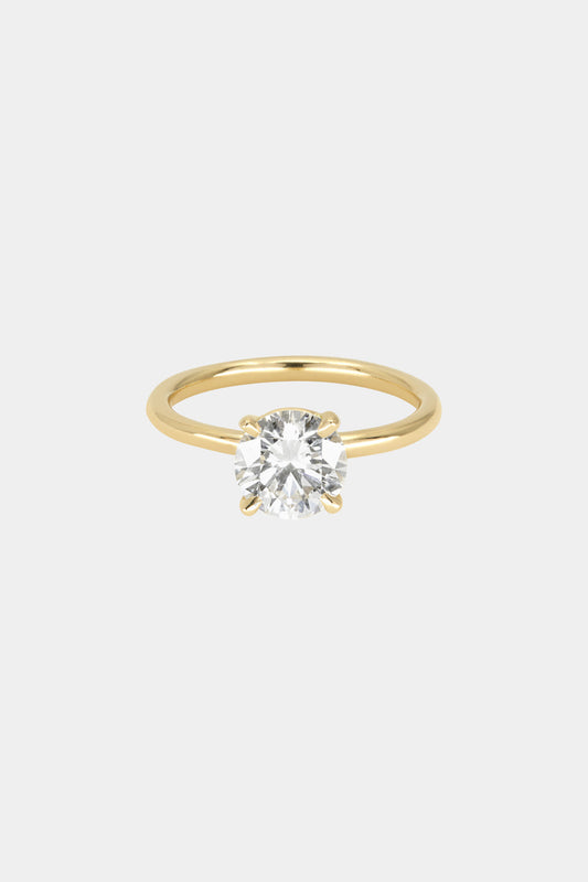 1.5 CT - 2.5 CT Round Cut Lab grown Diamond Solitaire Engagement Ring
