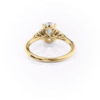 1.5 CT - 2.5 CT Oval Cut Cluster Moissanite Engagement Ring