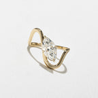 1.25 CT - 3.25 CT Marquise Cut Lab grown Diamond Solitaire Engagement Ring