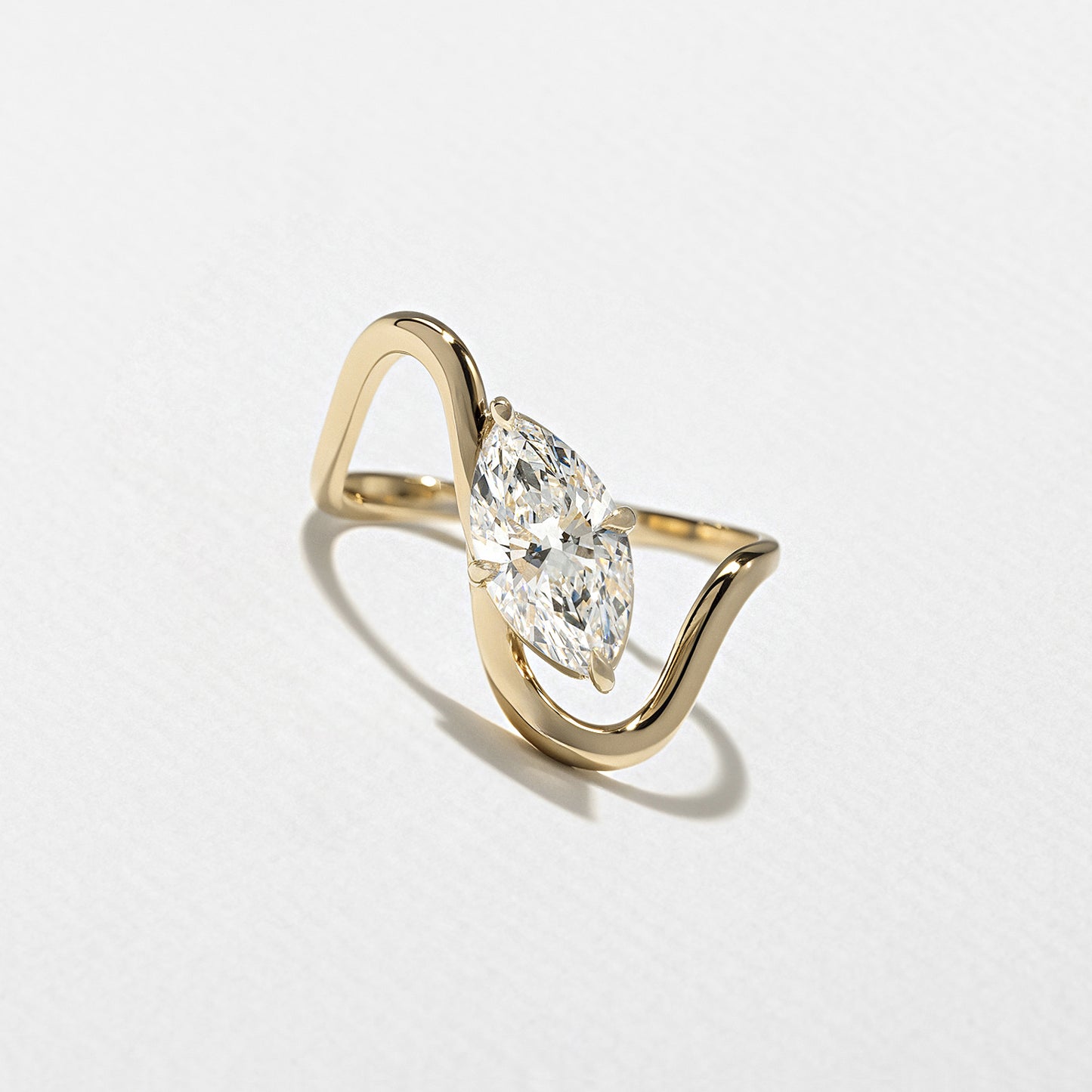 1.25 CT - 3.25 CT Marquise Cut Lab grown Diamond Solitaire Engagement Ring