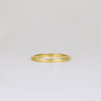 Flat Chevron Patterned Wedding Band