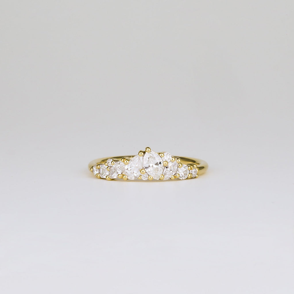 0.61 TCW Multi Shape CVD Diamond Wedding Band
