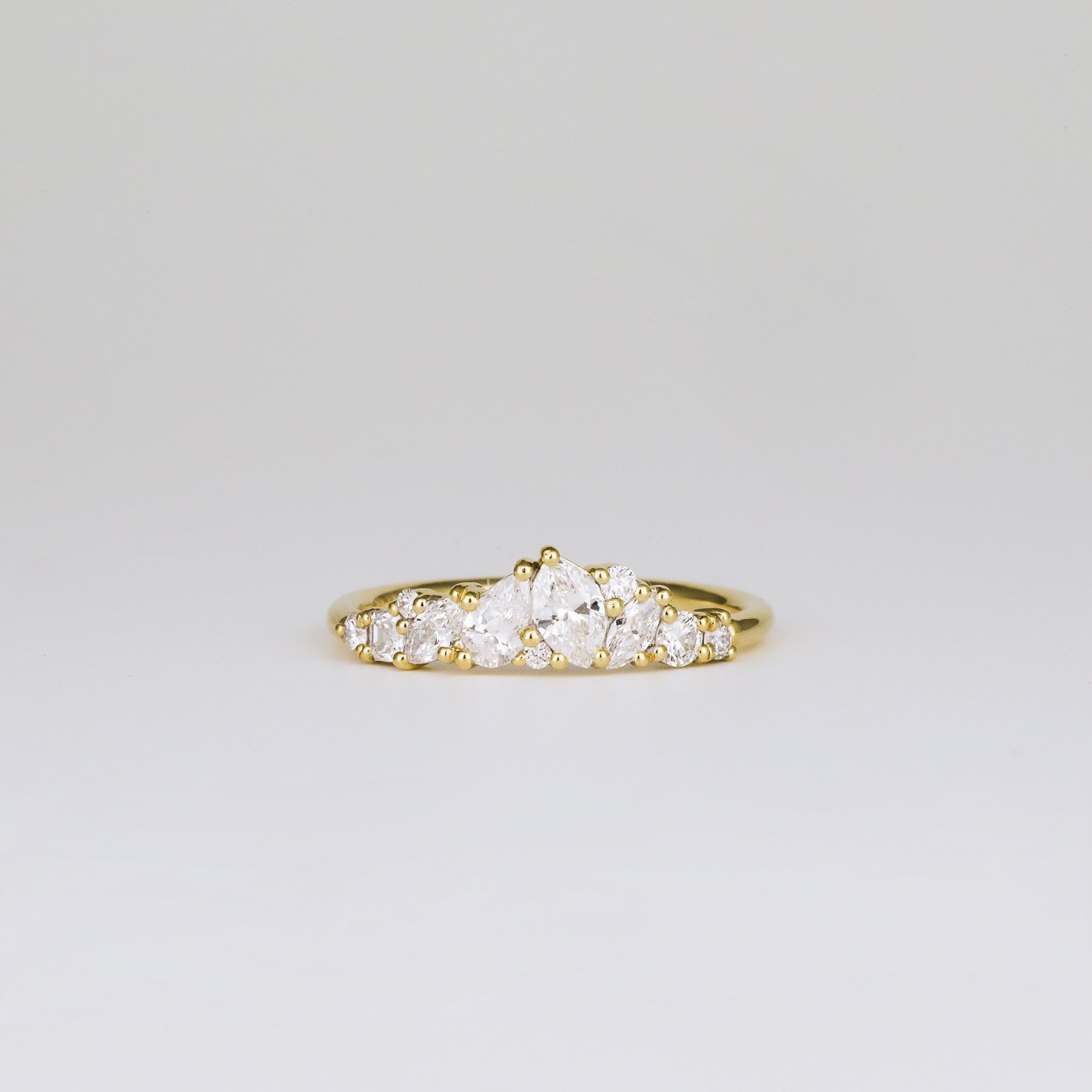 0.61 TCW Multi Shape CVD Diamond Wedding Band