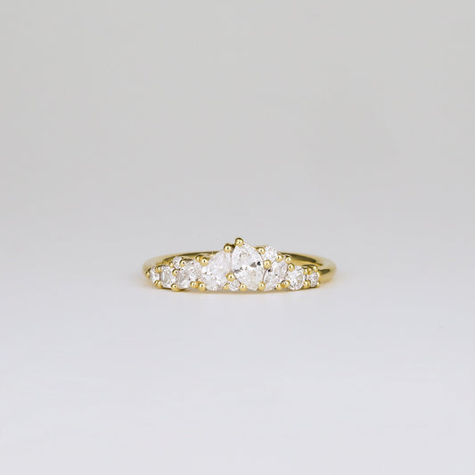 0.61 TCW Multi Shape CVD Diamond Wedding Band