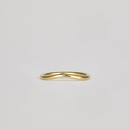 Plain Curved Wedding Band