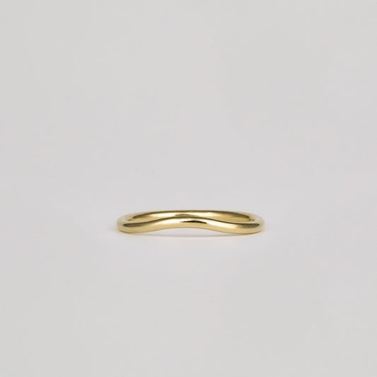Plain Curved Wedding Band